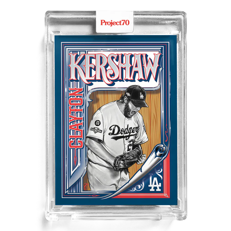 Clayton Kershaw 2021 Topps Project70 by Mister Cartoon 