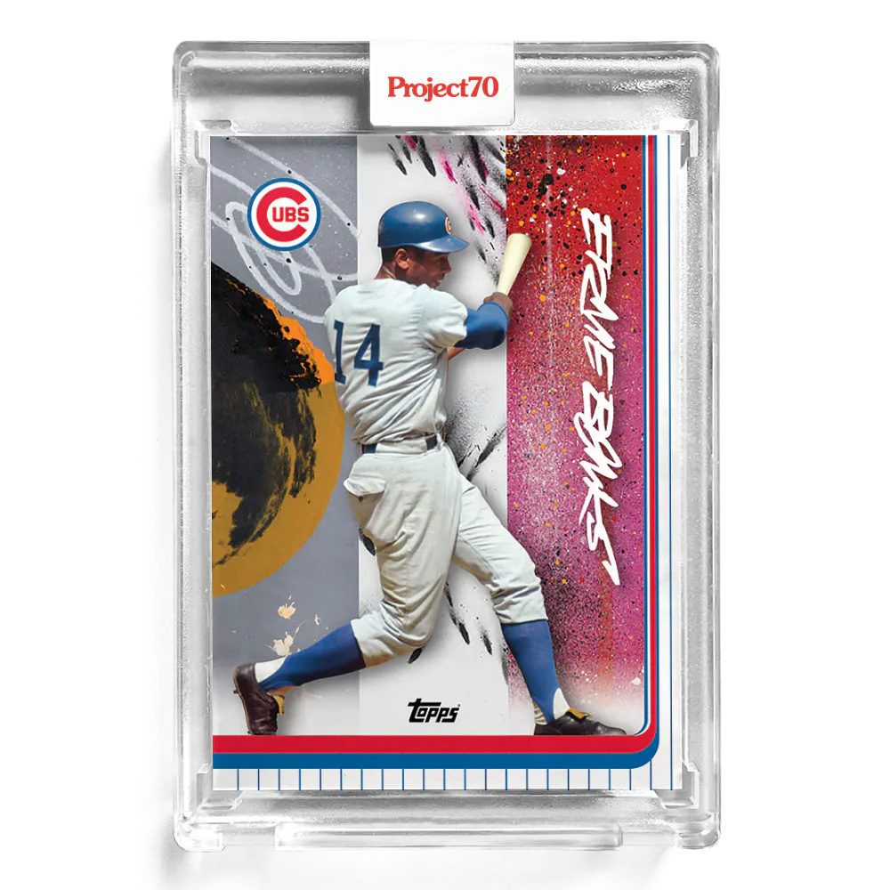 Ernie Banks 2021 Topps Project70 by Futura #206 - Print Run: 1605