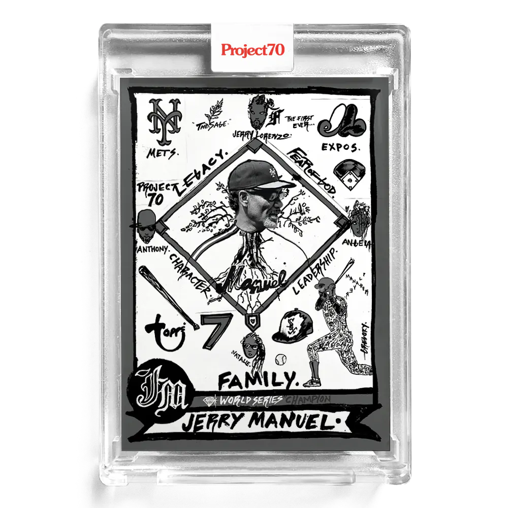 Jerry Manuel 2021 Topps Project70 by Gregory Siff #212 - Print Run: 881