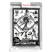 Jerry Manuel 2021 Topps Project70 by Gregory Siff #212 - Print Run: 881