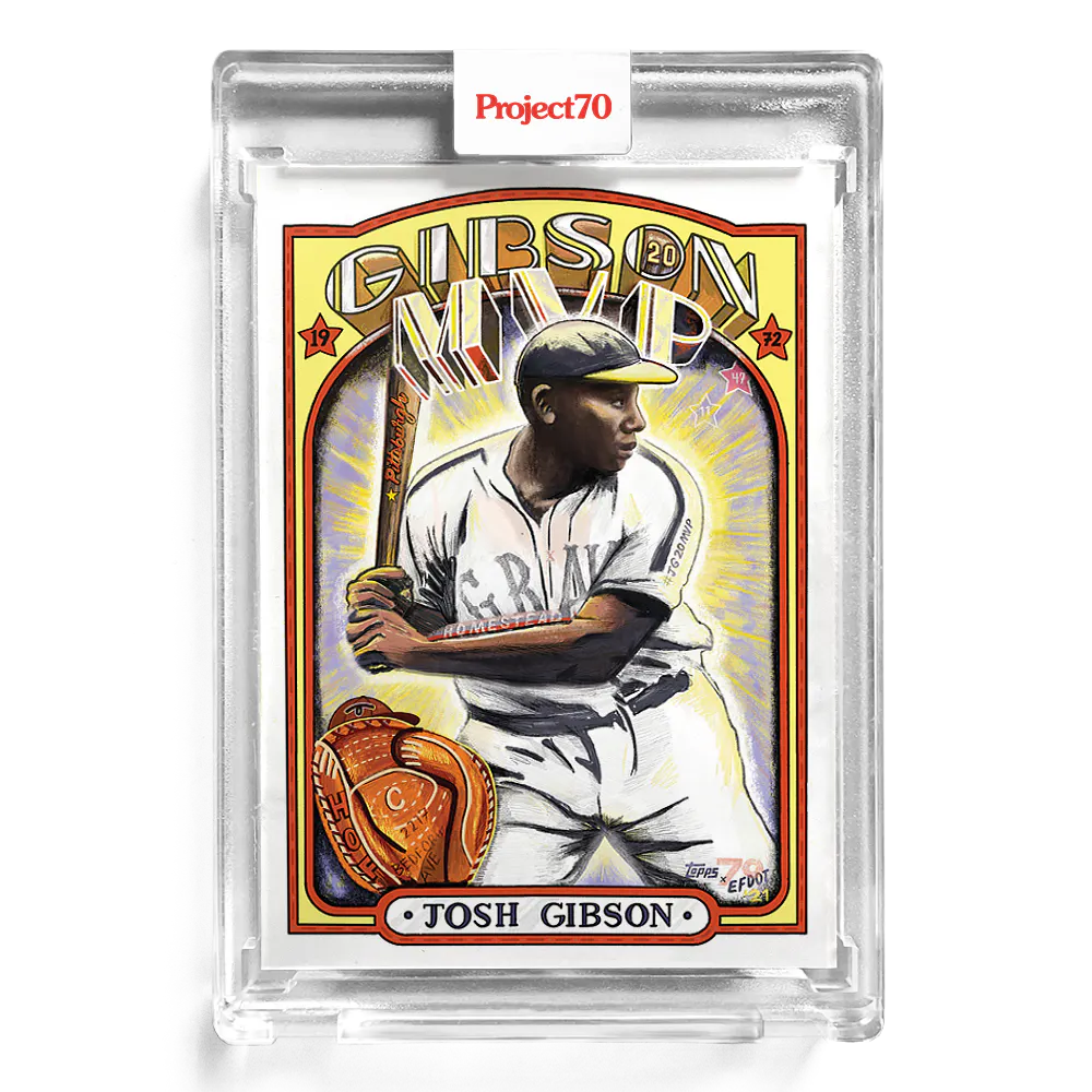 Josh Gibson 2021 Topps Project70 by Efdot #222 - Print Run: 2755