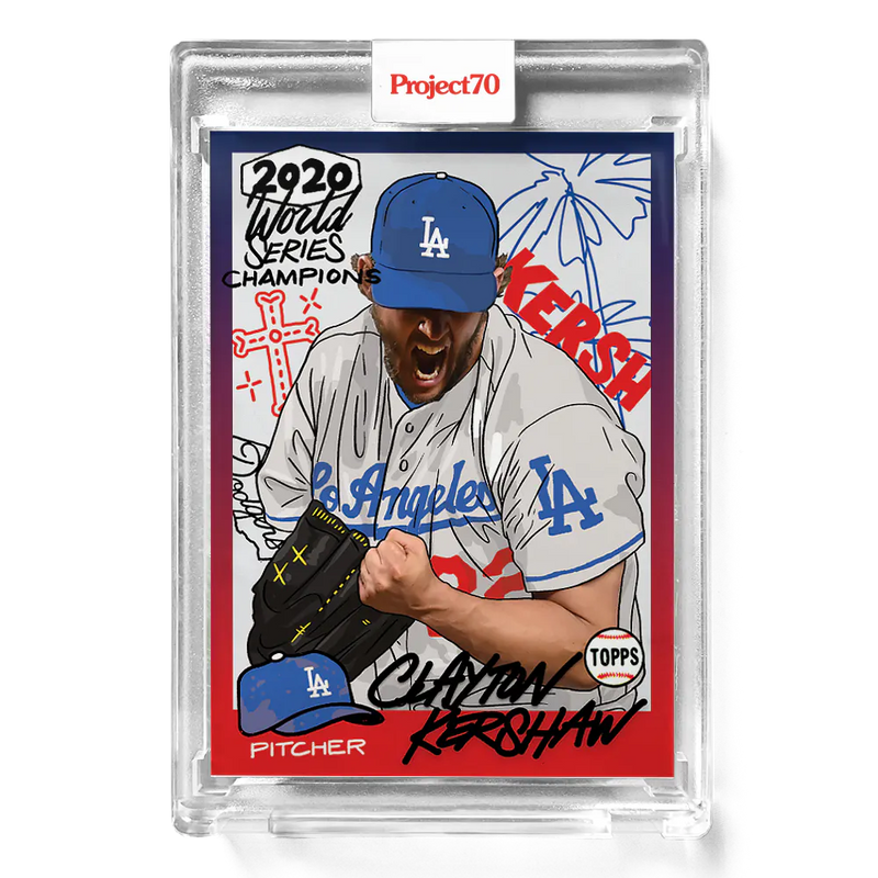 Clayton Kershaw 2021 Topps Project70 by Sophia Chang 