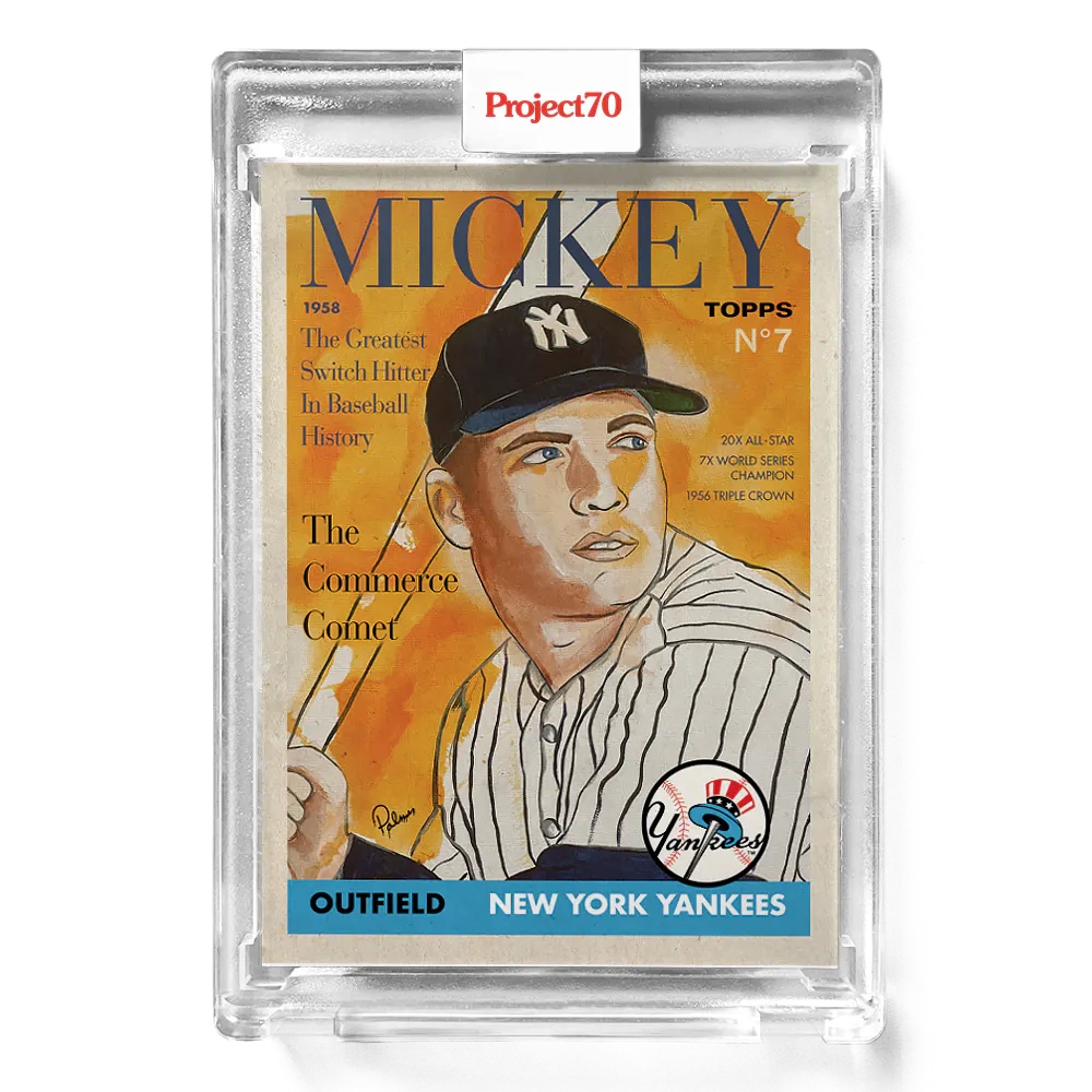 Mickey Mantle 2021 Topps Project70 by Brittney Palmer #262 - Print Run: 2223