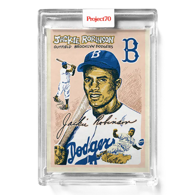 Jackie Robinson 2021 Topps Project70 by Chinatown Market #265 - Print Run: 1496