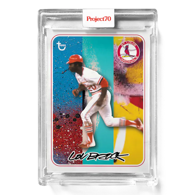 Lou Brock 2021 Topps Project70 by Futura #272 - Print Run: 1334