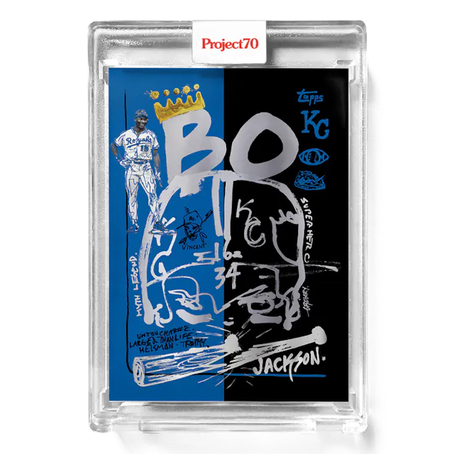 Bo Jackson 2021 Topps Project70 by Gregory Siff #280 - Print Run: 1674