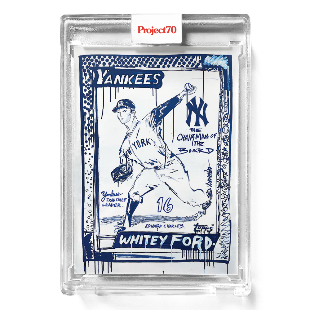 Whitey Ford 2021 Topps Project70 by Gregory Siff #329 - Print Run: 949