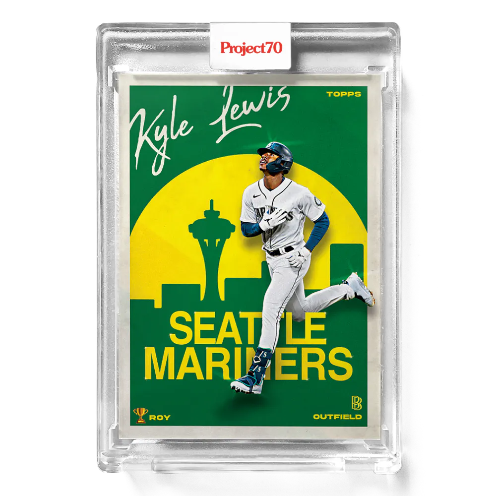Kyle Lewis 2021 Topps Project70 by Ben Baller #342 - Print Run: 1449