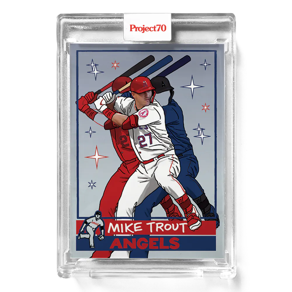 Mike Trout 2021 Topps Project70 by Sophia Chang #344 - Print Run: 2323