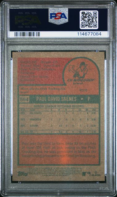 Paul Skenes 2024 Topps Heritage RC PSA 10