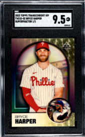 Bryce Harper 2023 Topps Transcendent VIP Superfractor 