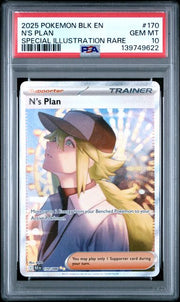 N's Plan Pokémon Black Bolt Special Illustration Rare #170/086 PSA 10