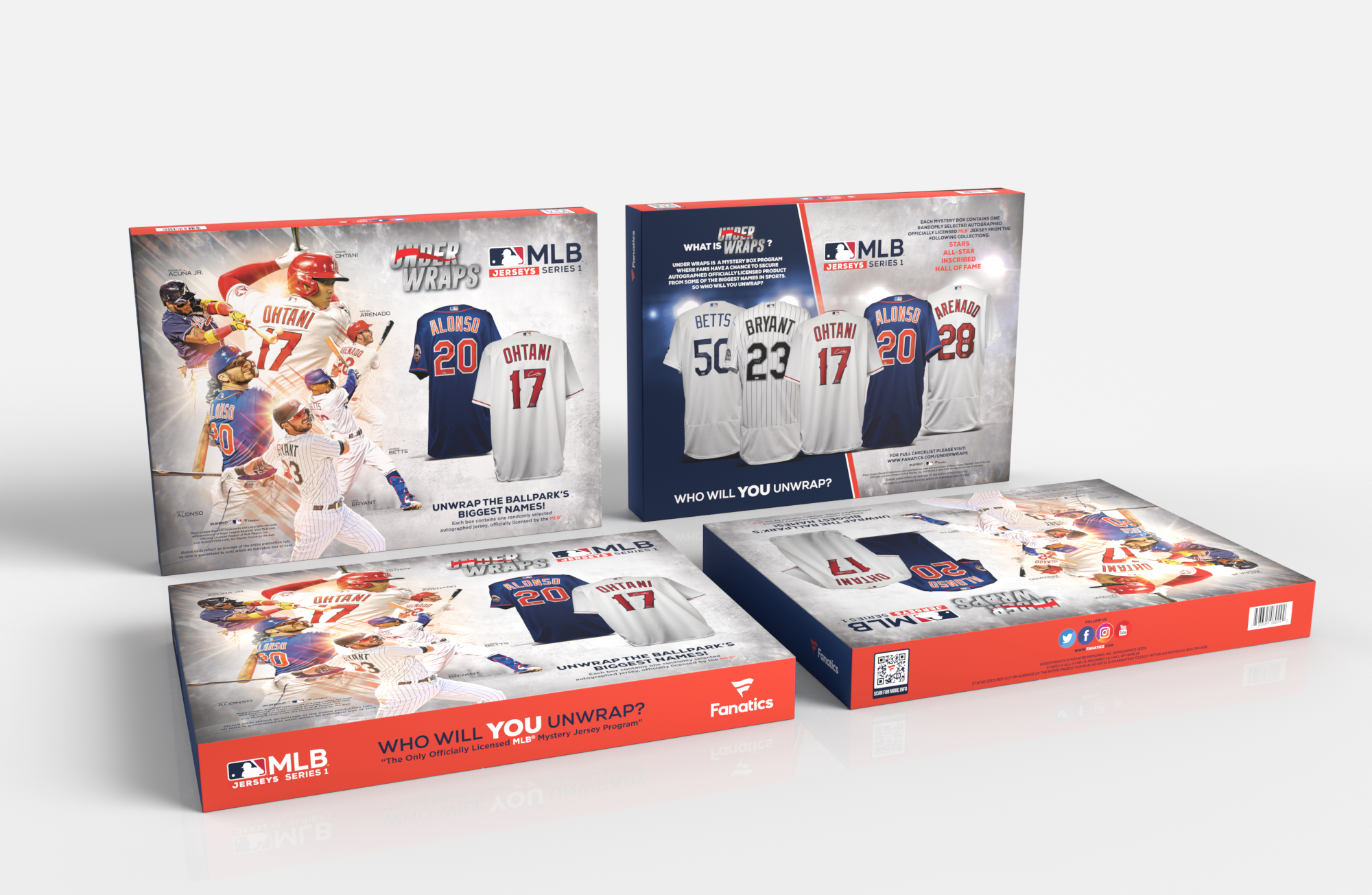 2023 Fanatics Under Wraps Autographed Jersey Baseball 6 Box Case