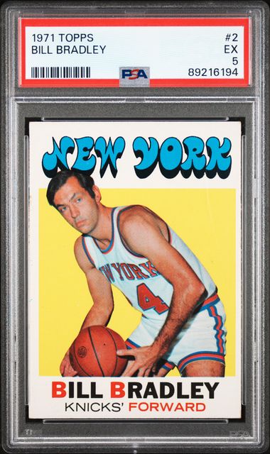 Bill Bradley 1971 Topps #2 PSA 5