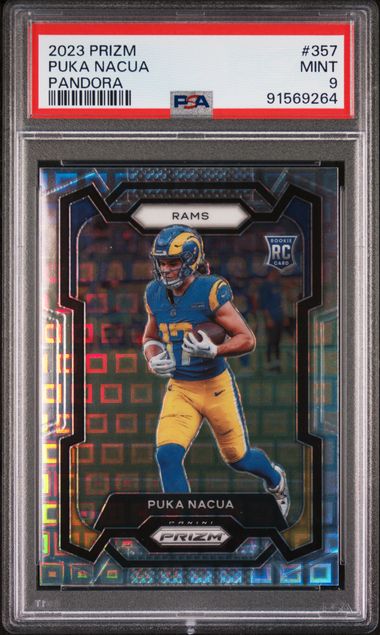 Puka Nacua 2023 Panini Silver Pandora Prizm 