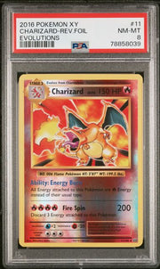 Charizard 2016 Pokémon XY Evolutions Reverse Holo #11/108 PSA 8