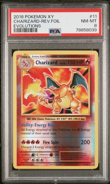 Charizard 2016 Pokémon XY Evolutions Reverse Holo 