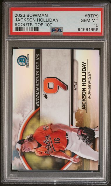 Jackson Holliday 2023 Bowman Chrome Top 100 PSA 10