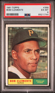 Roberto (Bob) Clemente 1961 Topps #388 PSA 6