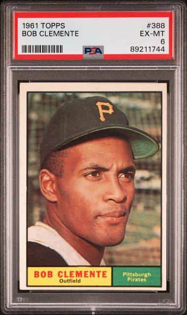 Roberto (Bob) Clemente 1961 Topps #388 PSA 6