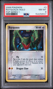 Rayquaza Pokémon Pop Series 1 Holo #3/17 PSA 8
