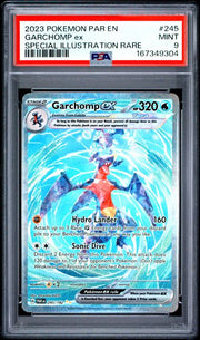 Garchmop ex Pokémon Paradox Rift Special Illustration Rare #245/182 PSA 9