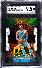 LaMelo Ball 2022-23 Select Concourse Tri-Color Prizm SGC 9.5