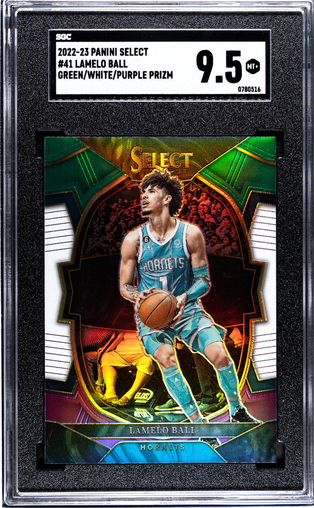 LaMelo Ball 2022-23 Select Concourse Tri-Color Prizm SGC 9.5