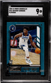 Anthony Edwards 2020 Panini Chronicles Playbook Rookie SGC 9