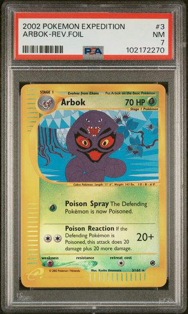 Arbok Pokémon Expedition Reverse Holofoil 