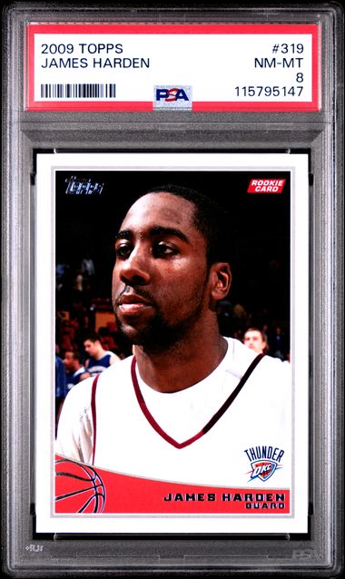 James Harden 2009 Topps Rookie PSA 8