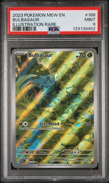Bulbasaur 2023 Pokemon 151 Illustration rare #166/165 PSA 9