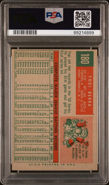 Yogi Berra 1959 Topps 