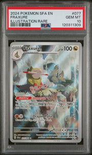 Fraxure IR Pokémon Shrouded Fable #077/064 PSA 10