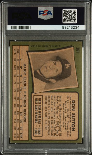 Don Sutton 1971 Topps 