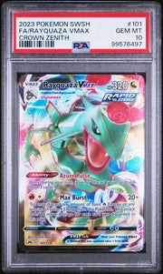 Rayquaza VMAX 2023 Pokemon Crown Zenith Full-Art #101/159 PSA 10
