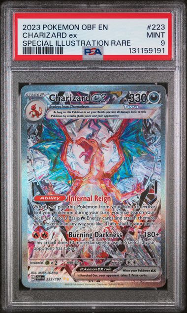 Charizard ex 2023 Pokemon Obsidian Flames Special Illustration rare #223/197 PSA 9