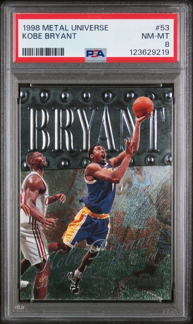 Kobe Bryant 1998 Metal Universe PSA 8