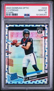 CJ Stroud 2023 Donruss Optic Rated Rookie Stars PSA 10