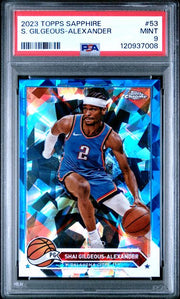 Shai Gilgeous-Alexander 2023-24 Topps Chrome Sapphire PSA 9