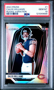 Caleb Williams 2024 Panini Prizm Rookie Variation Silver Prizm PSA 10