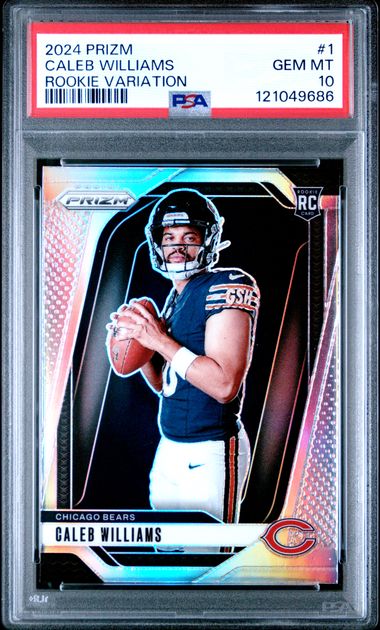 Caleb Williams 2024 Panini Prizm Rookie Variation Silver Prizm PSA 10