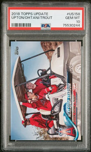 Shohei Ohtani / Mike Trout / Juston Upton 2018 Topps Update PSA 10