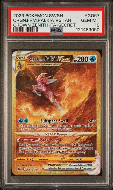 Origin Forme Palkia VSTAR GG67/GG70 PSA 10