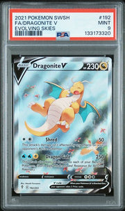 Dragonite V Pokémon Evolving Skies Alternate Full Art #192/203 PSA 9