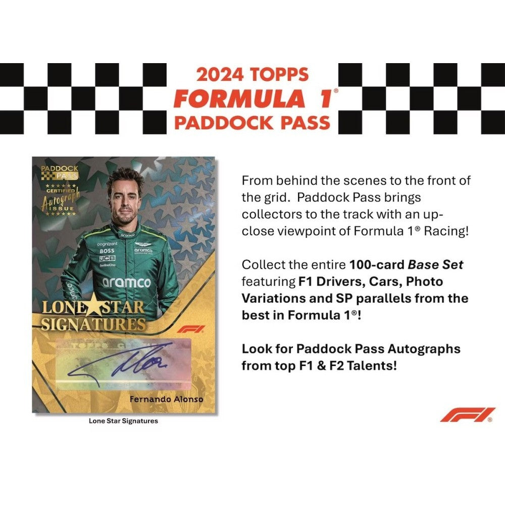 2024 Topps Paddock Pass Formula 1 Racing Hobby 8 Box Case