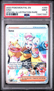Iono 2023 Pokemon Paldea Evolved Special Illustration rare holo #269/193 PSA 9