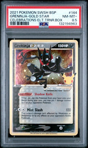 Greninja 2021 Pokemon Celebrations Black Star Promo #SWSH144 PSA 8.5