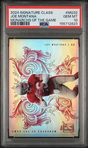Joe Montana 2024 Topps Signature Class Monarchs of the Game PSA 10
