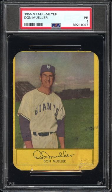 Don Mueller 1955 Stahl-Meyer PSA 1